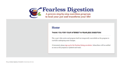 Desktop Screenshot of fearlessdigestion.com