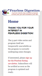Mobile Screenshot of fearlessdigestion.com